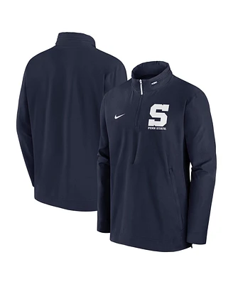 Nike Men's Navy Penn State Nittany Lions Sideline Coaches Quarter-Zip Jacket