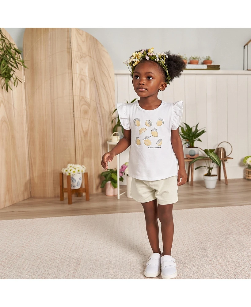 Gerber Baby Girls Coordinating Shirts and Short Set