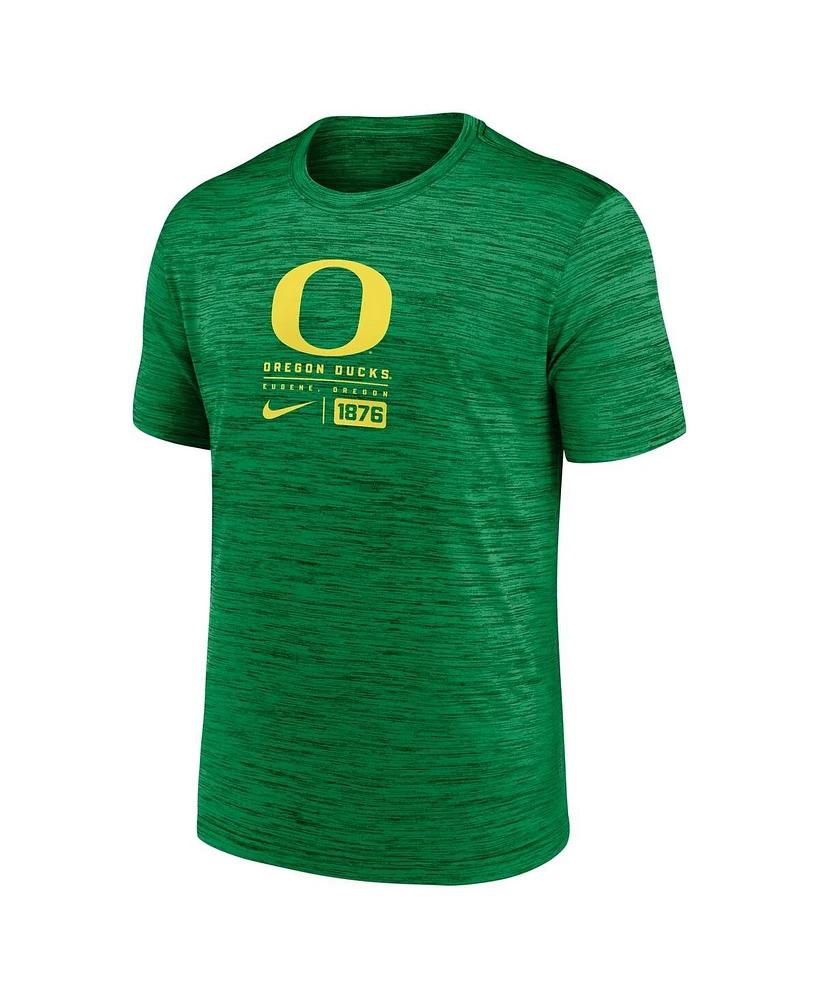 Nike Men's Green Oregon Ducks Campus Center Block Velocity Performance T-Shirt