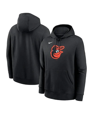 Nike Men's Black Baltimore Orioles Logo Club Fleece Pullover Hoodie