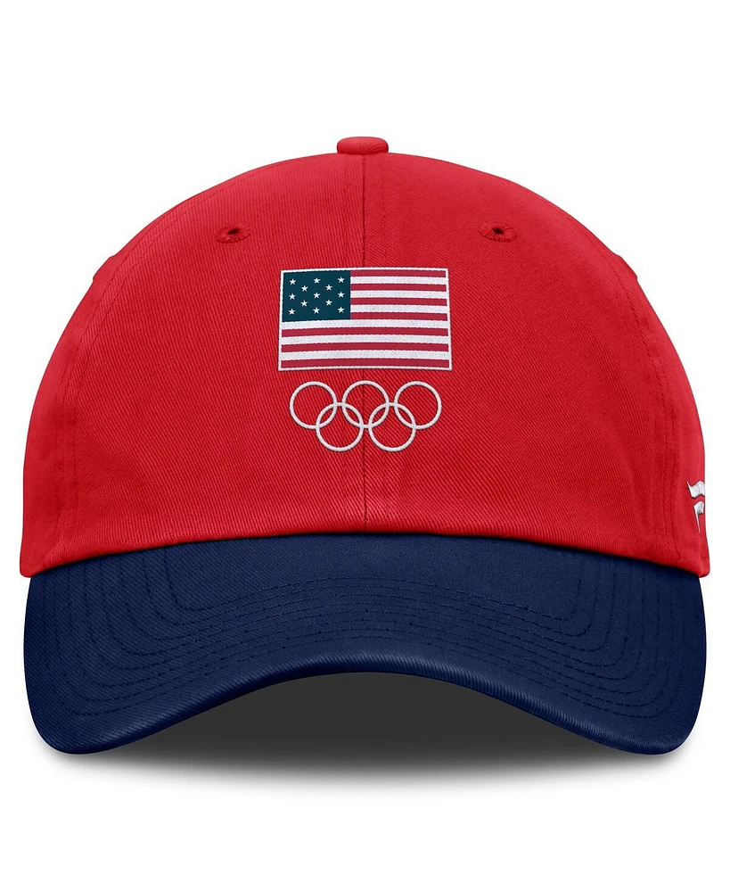 Fanatics Men's Red Team Usa Freedom Adjustable Hat