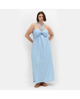 City Chic Plus Serene Peta Maxi Dress