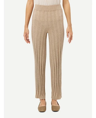 Gobi Cashmere Women's Textured Knit Pants