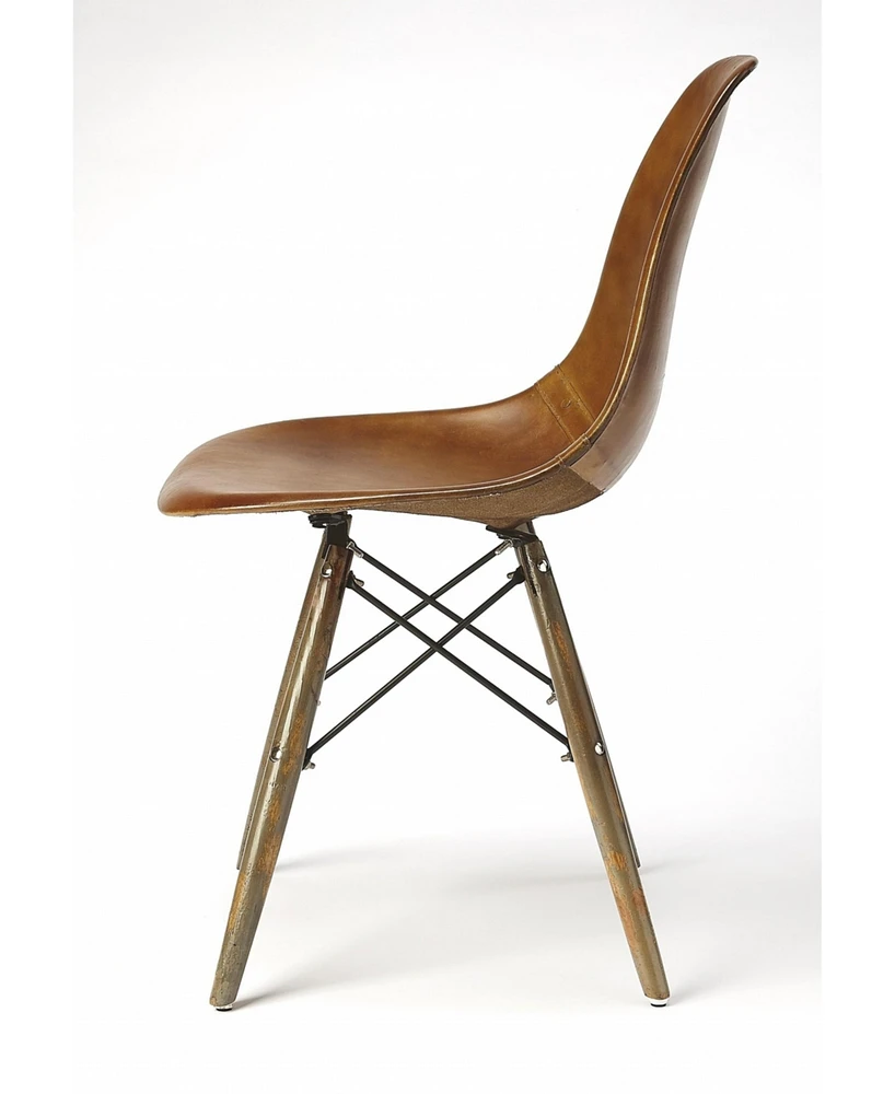 Stylish Faux Leather Upholstered Side Chair for Modern Spaces