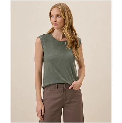 Pact Women's Organic Cotton Featherweight Slub Muscle Tee