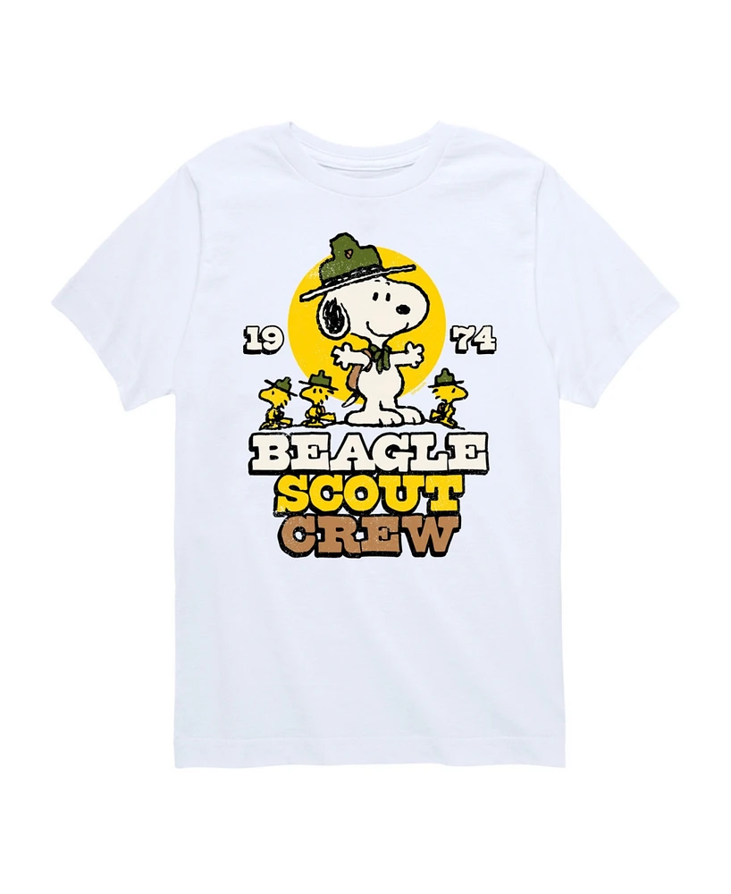 Peanuts Big Boys Beagle Scout Crew Graphic T-Shirt