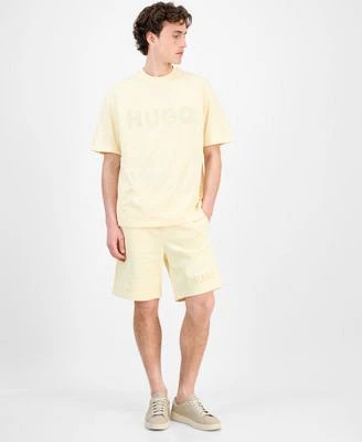 Hugo By Hugo Boss Mens Dinkee Logo Graphic Cotton T Shirt Dinkoe Cotton Shorts