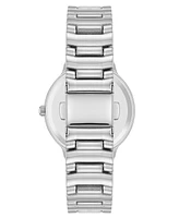 Anne Klein Women's Quartz Essential Round Silver-Tone Metal Alloy and Light Blue Dial Watch, 32mm