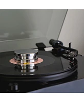 Fluance Vinyl Record Accessory Kit With Record and Stylus Anti-Static Carbon Fiber Brushes and Record Weight (VB52RW02)