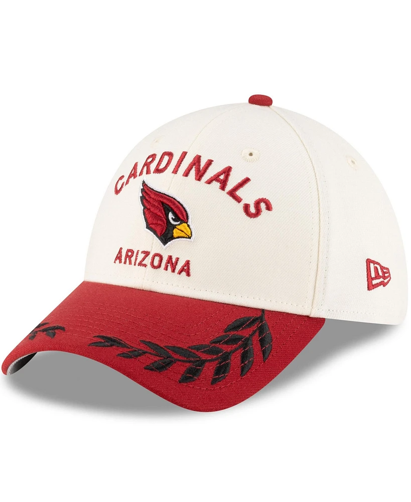 New Era Men's Cream/Cardinal Arizona Cardinals 2025 Nfl Draft 39THIRTY Flex Hat