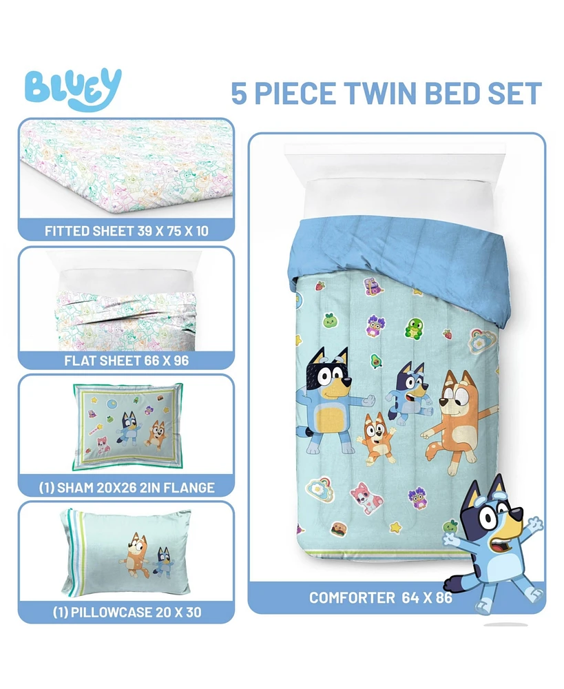 Bluey Dance Bed Set Twin