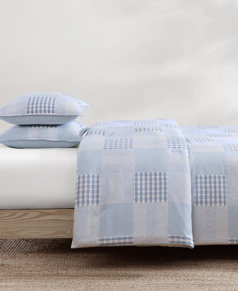 Tommy Hilfiger Hamptons Patchwork Cotton 2-Pc. Duvet Cover Set, Twin