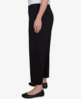 Alfred Dunner Plus Size Natural Instinct Flat Front Relaxed Pull On Ankle Pants