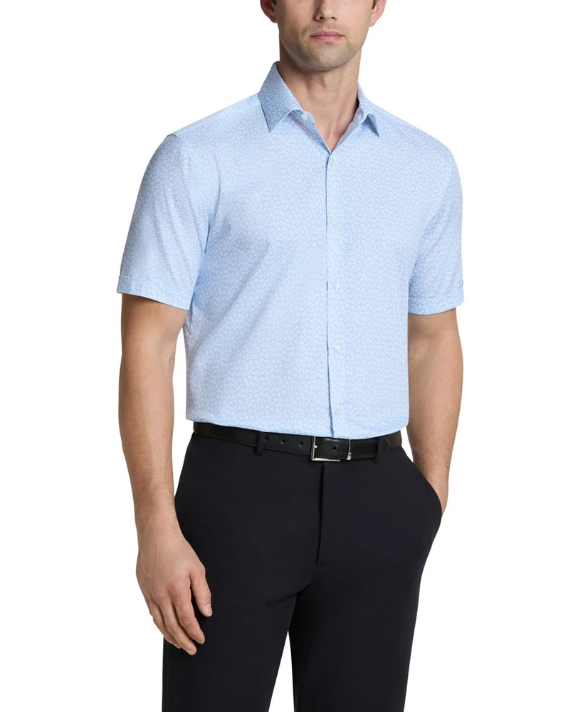 Van Heusen Men's Slim Fit Short Sleeve Dress Shirt