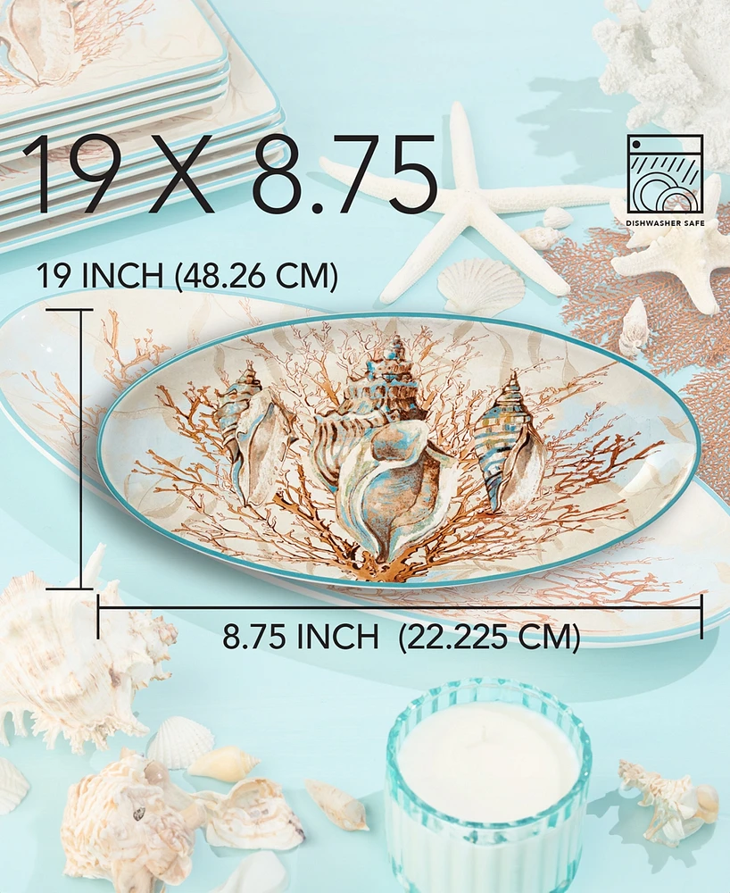 Certified International Escape to the Sea Fish Platter