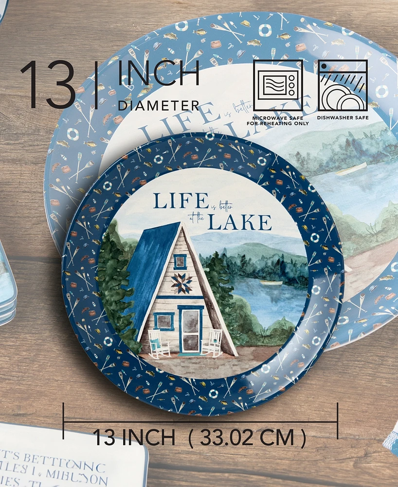 Certified International Wake At The Lake Round Platter