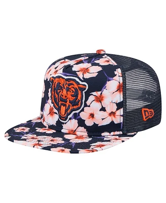 New Era Men's Navy Chicago Bears Adventure Pattern Golfer Snapback Hat