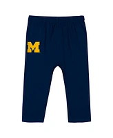 Outerstuff Infant Navy Michigan Wolverines Double Up Long Sleeve Bodysuit Pant Set