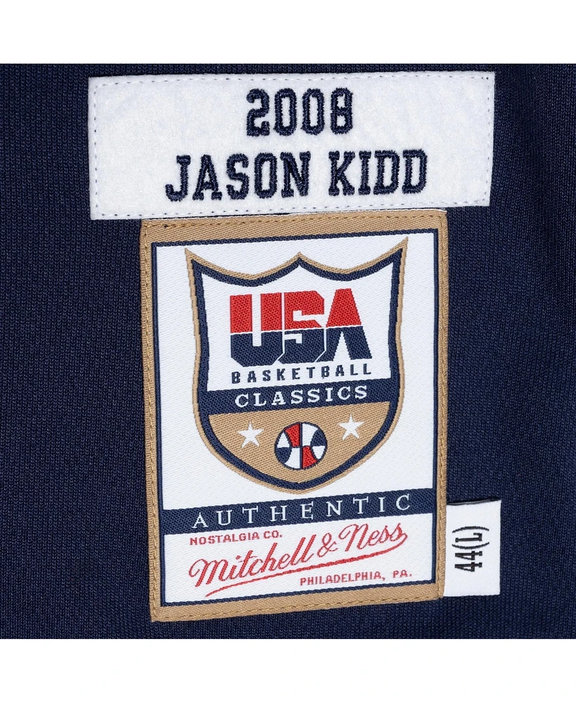 Mitchell & Ness Men's Jason Kidd Navy Usa Basketball 2008 Authentic Player Jersey