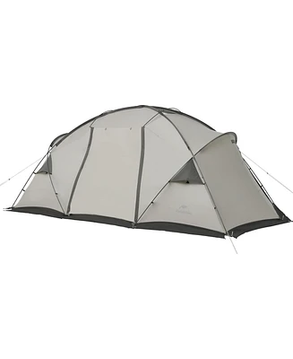 Naturehike Massif Hot Tent with Stove Jack, 4 Season Tent, 4 Person Camping Tent, UPF50+ Waterproof Windproof Winter Tent with Room and Hall