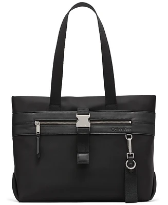Calvin Klein Elora Nylon Top Zipper Tote Bag