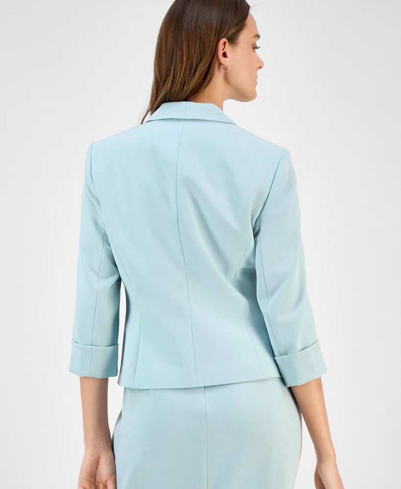Kasper Women's 3/4-Sleeve Shawl-Collar Blazer, Regular & Petite
