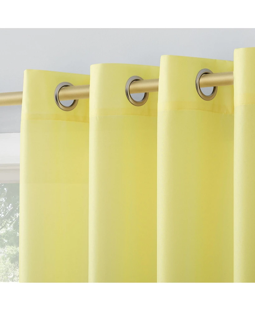 Daylin Woven Semi-Sheer Grommet Curtain Panel