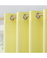 Daylin Woven Semi-Sheer Grommet Curtain Panel