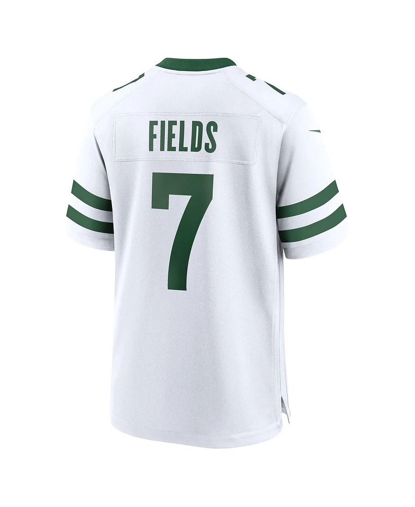 Nike Men's Justin Fields Legacy White New York Jets Game Jersey