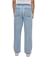 Dkny Jeans Women's High Rise Drawstring-Waist Cotton