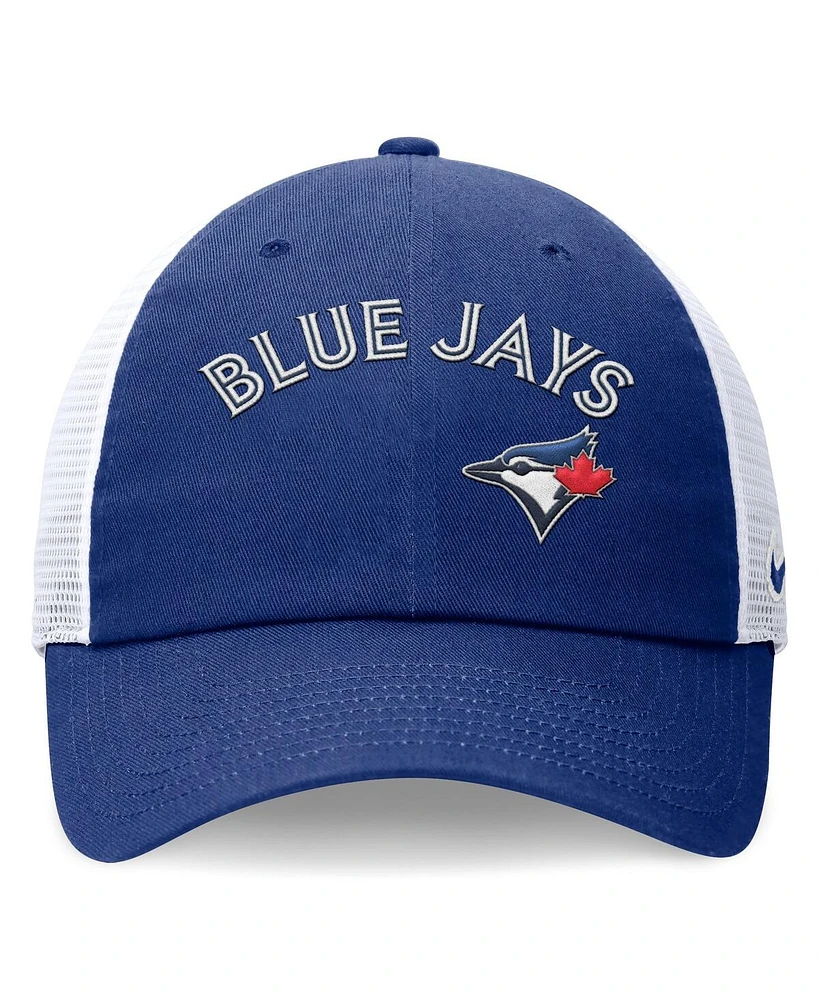 Nike Men's Royal Toronto Blue Jays Wordmark Adjustable Trucker Hat