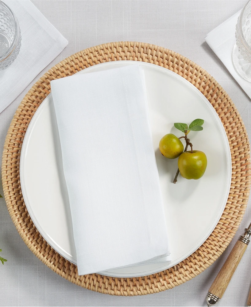 Saro Lifestyle Pure Linen Tea Napkins
