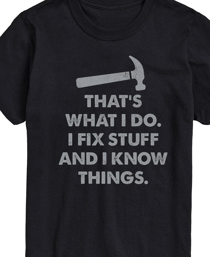 Airwaves Men's Father's That's What I Do Fix Things Short Sleeve T-Shirt