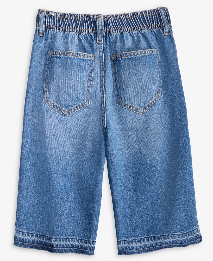 Epic Threads Little & Big Girls Wide Leg Cotton Denim Jort Shorts, Exclusively at Macy's