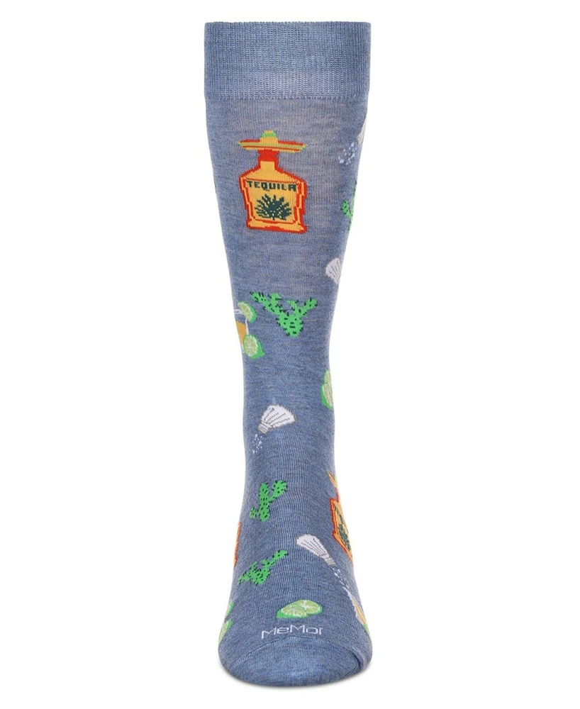 MeMoi Men's Tequila Lime Crew Socks