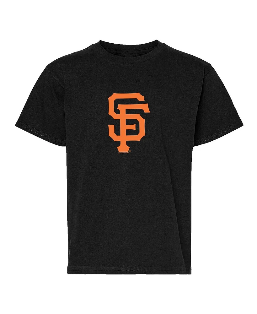 Soft As A Grape Big Boys and Girls 2-Pack Black/Gray San Francisco Giants T-Shirt Set