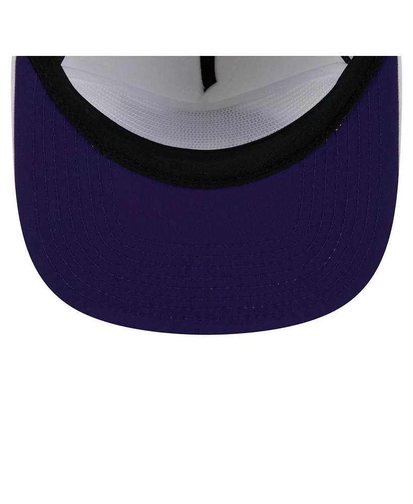 New Era Men's White Los Angeles Lakers Performance Rope Golfer Adjustable Hat