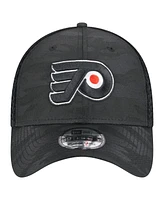 New Era Men's Black Philadelphia Flyers Active Subtle Camo 39THIRTY Flex Hat