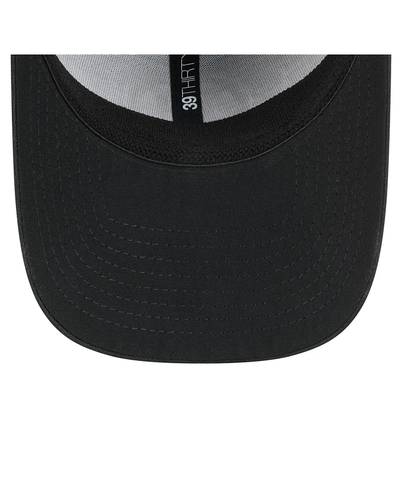 New Era Men's Black Boston Bruins Active Subtle Camo 39THIRTY Flex Hat