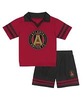 Outerstuff Toddler Red Atlanta United Fc Charming Dude Top and Shorts Set