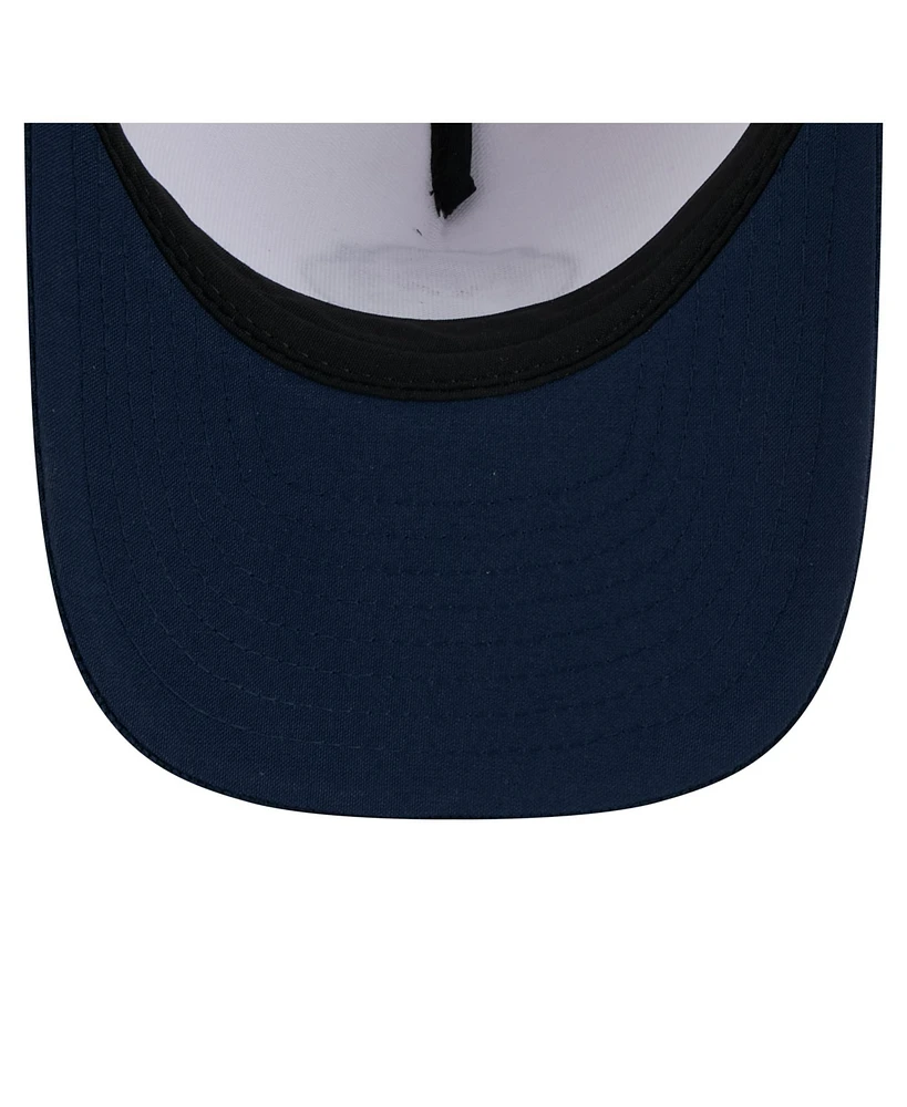 New Era Men's White/Navy New England Revolution 2025 Jersey Hook 9FORTY M-Crown Adjustable Hat