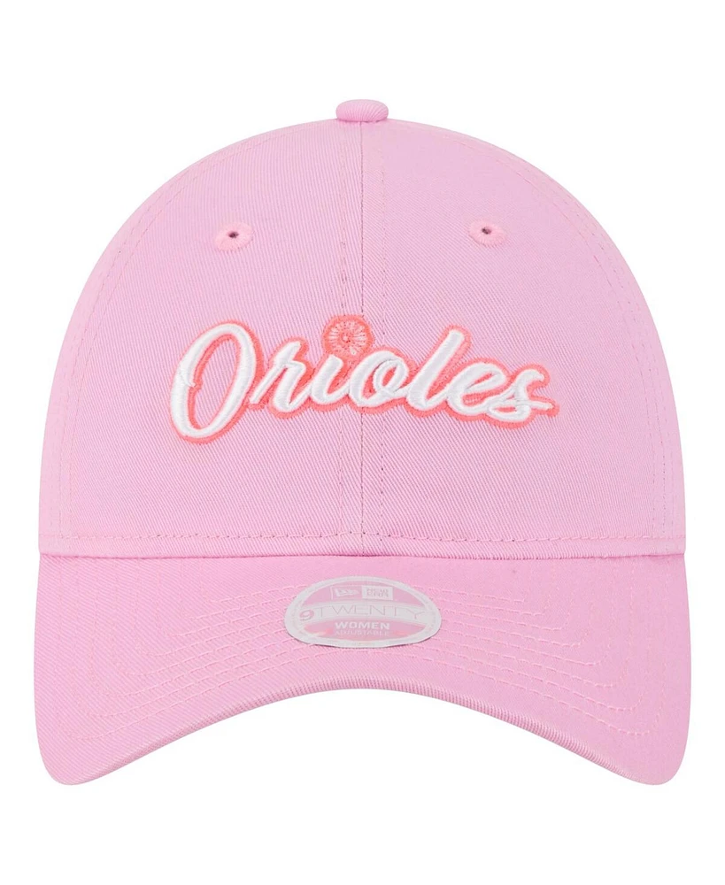 New Era Women's Pink Baltimore Orioles Mother's Day 9TWENTY Adjustable Hat