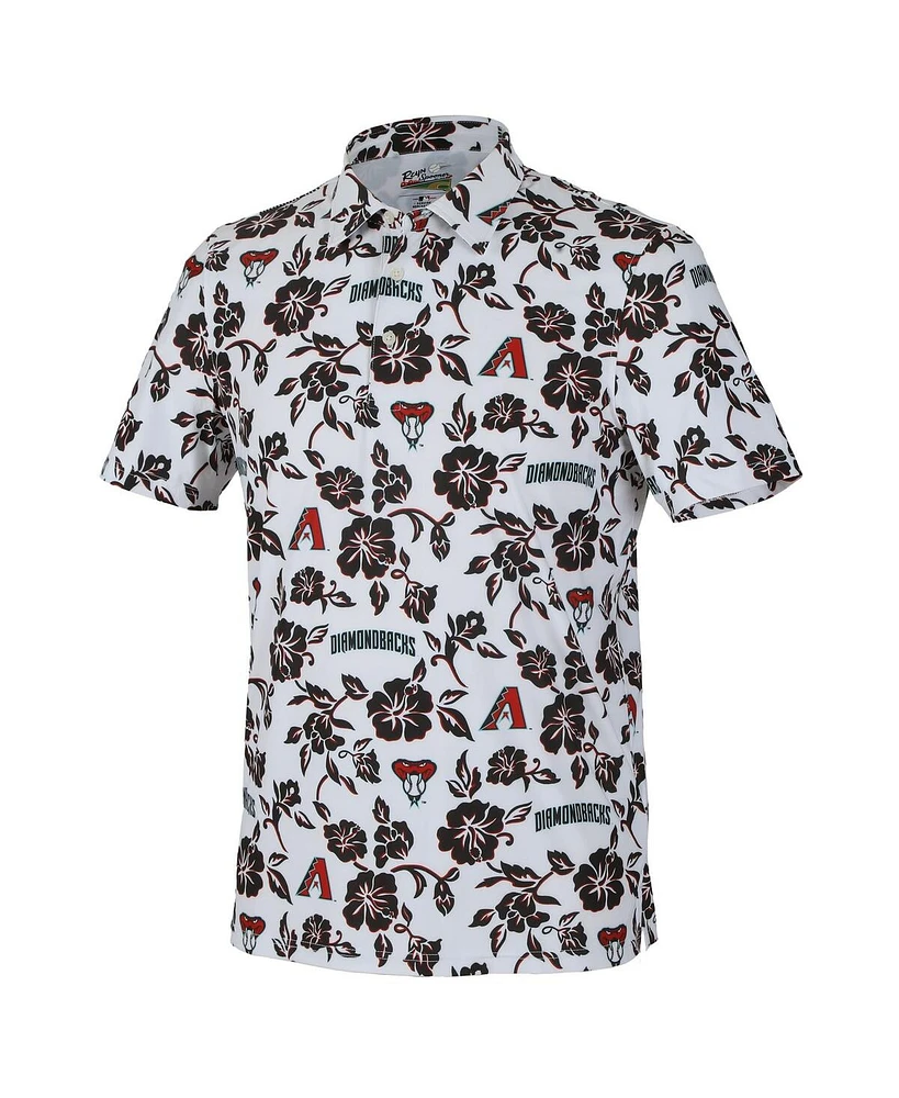 Reyn Spooner Men's White Arizona Diamondbacks Pua Performance Polo Shirt