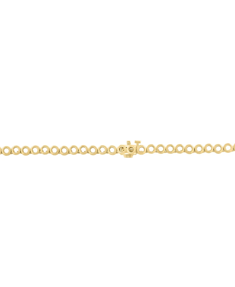 Effy Ruby (4-7/8 ct. t.w.) & Diamond (1-3/8 ct. t.w.) Halo 17-1/2" Collar Necklace in 14k Gold