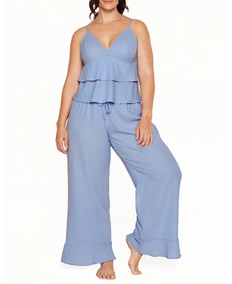 Adore Me Plus Brigita Pajama Cami & Pants Set