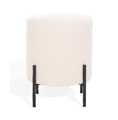 Jessa Round Boucle Ottoman