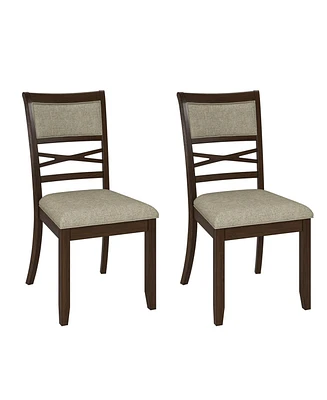 Felix Transitional Solid Wood Dining Chair(Set of 2)