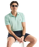 Men's Classic-Fit Stripe Moisture Wicking Performance Golf Polo Shirt