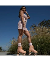 C7skates Forget Me Not Quad Roller Skates (Peach Keen, Women's 5 / Youth 4)