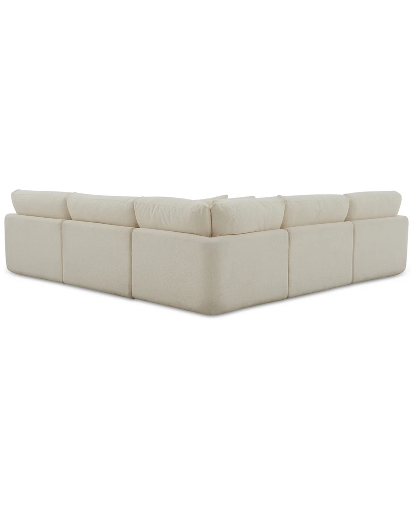 Daryll 5-Pc. Fabric L Sectional, Exclusively at Macy's